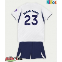 Camiseta Tottenham Hotspur Pedro Porro #23 Primera Equipación para niños 2026-27 manga corta (+ pantalones cortos)